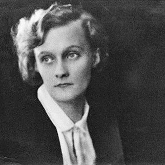 Schwarzweiss Fotografie der Schriftstellerin Astrid Lindgren im Jahr 1924